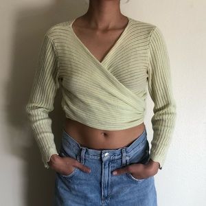 Vintage wrap top (NO TRADE)